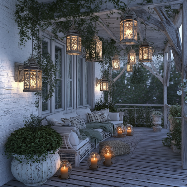 Interno di casa luminoso con elementi naturali e atmosfera tranquilla